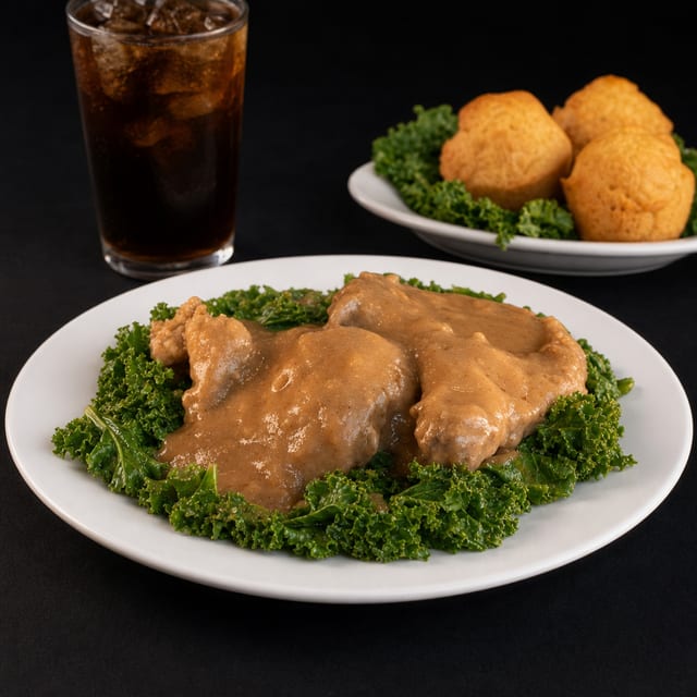 Smothered Pork Chops (2pieces).